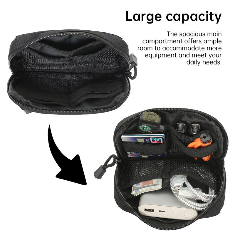 MOLLE Tactical Waist Pack, Multifunctional EDC Admin Pouch for Outdoor & Hunting
