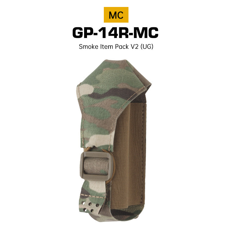 Tactical Smoke Grenade Pouch, MOLLE Bag with Elastic/Fixed Buckle, Outdoor Hunting Accessory, Airsoft Training Gear