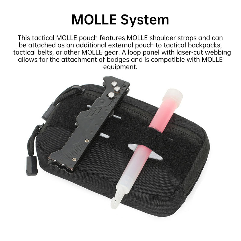 MOLLE Tactical Waist Pack, Multifunctional EDC Admin Pouch for Outdoor & Hunting
