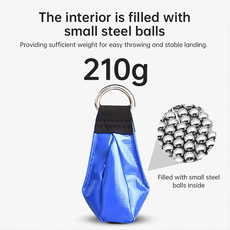 210G PVC Tree Climbing Rope Bag, Arborist Weighted Bag for Caving, Rock Climbing & Rope Deployment