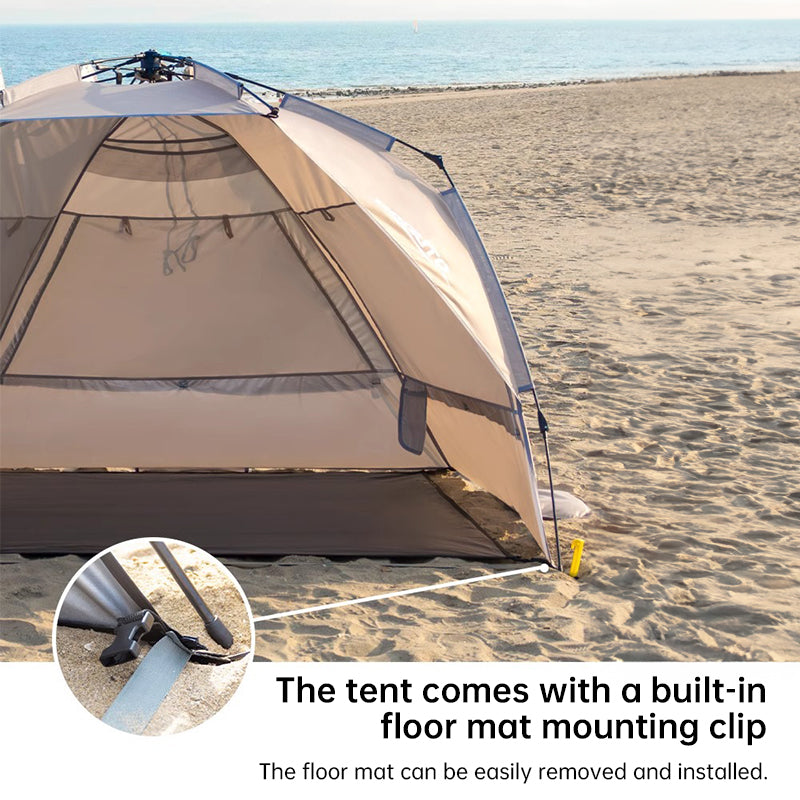 3-4 Person One-Touch Beach & Camping Tent – UV-Resistant, Quick Setup
