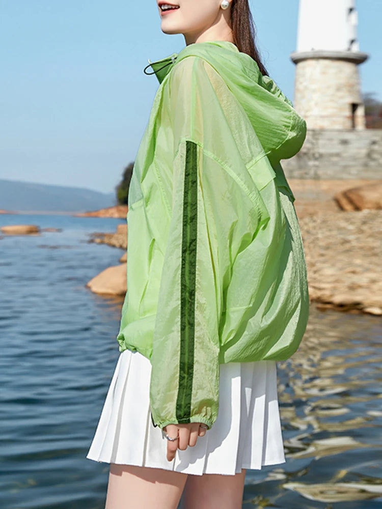 Outdoor sun protection suit breathable thin jacket