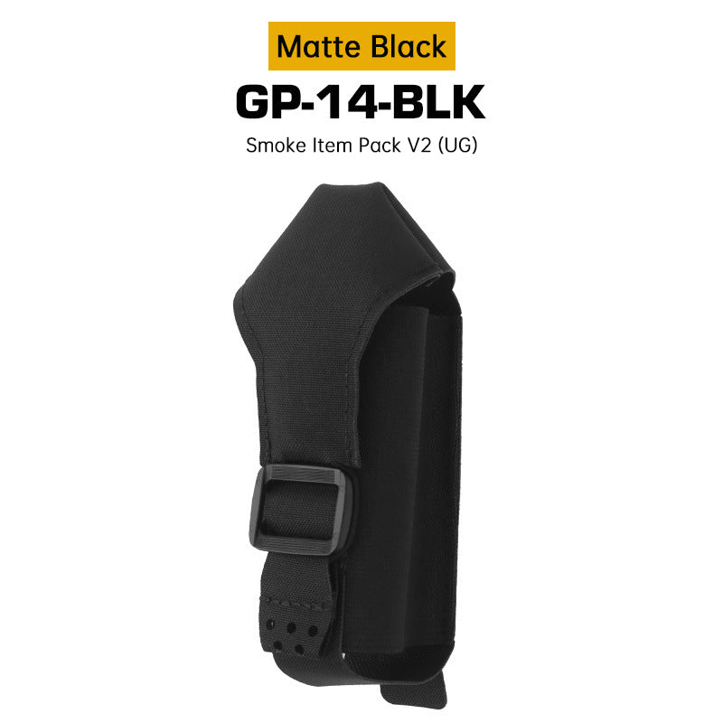 Tactical Smoke Grenade Pouch, MOLLE Bag with Elastic/Fixed Buckle, Outdoor Hunting Accessory, Airsoft Training Gear