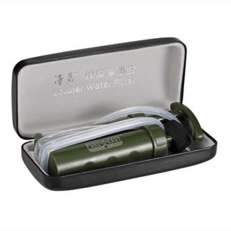 Portable Pump Water Filter for Camping, Hiking & Emergency Survival