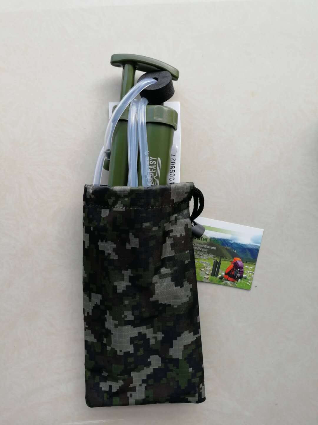 Portable Pump Water Filter for Camping, Hiking & Emergency Survival